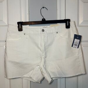 White Jean Shorts